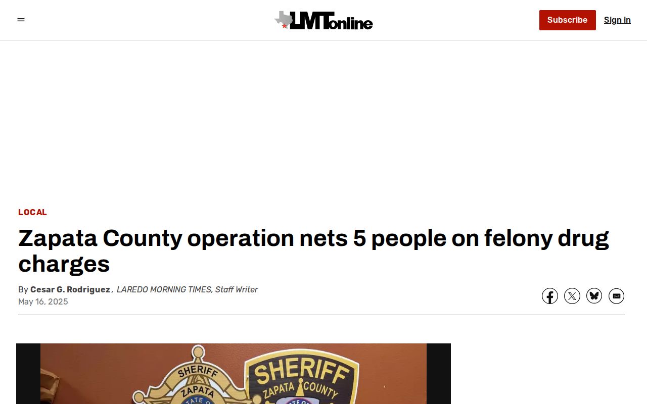 Zapata County Siesta Shores booking record news context